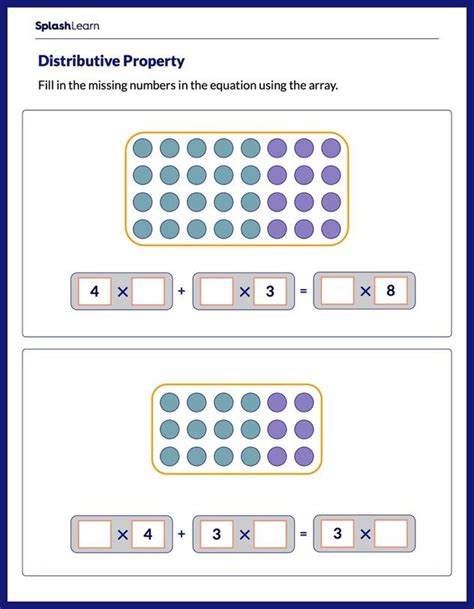 why are kids learning distributive property with boxes|distributive property worksheets.